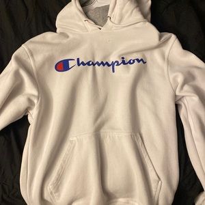 Men’s White Champion Hoodie (S)